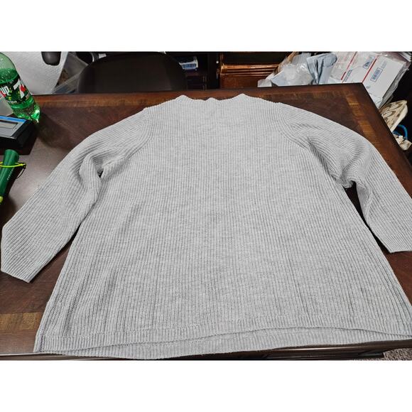 NWOT Talbots Gray Pullover Wool 2x 2xp Petites Sweater Knit Winter Ski - Picture 6 of 6